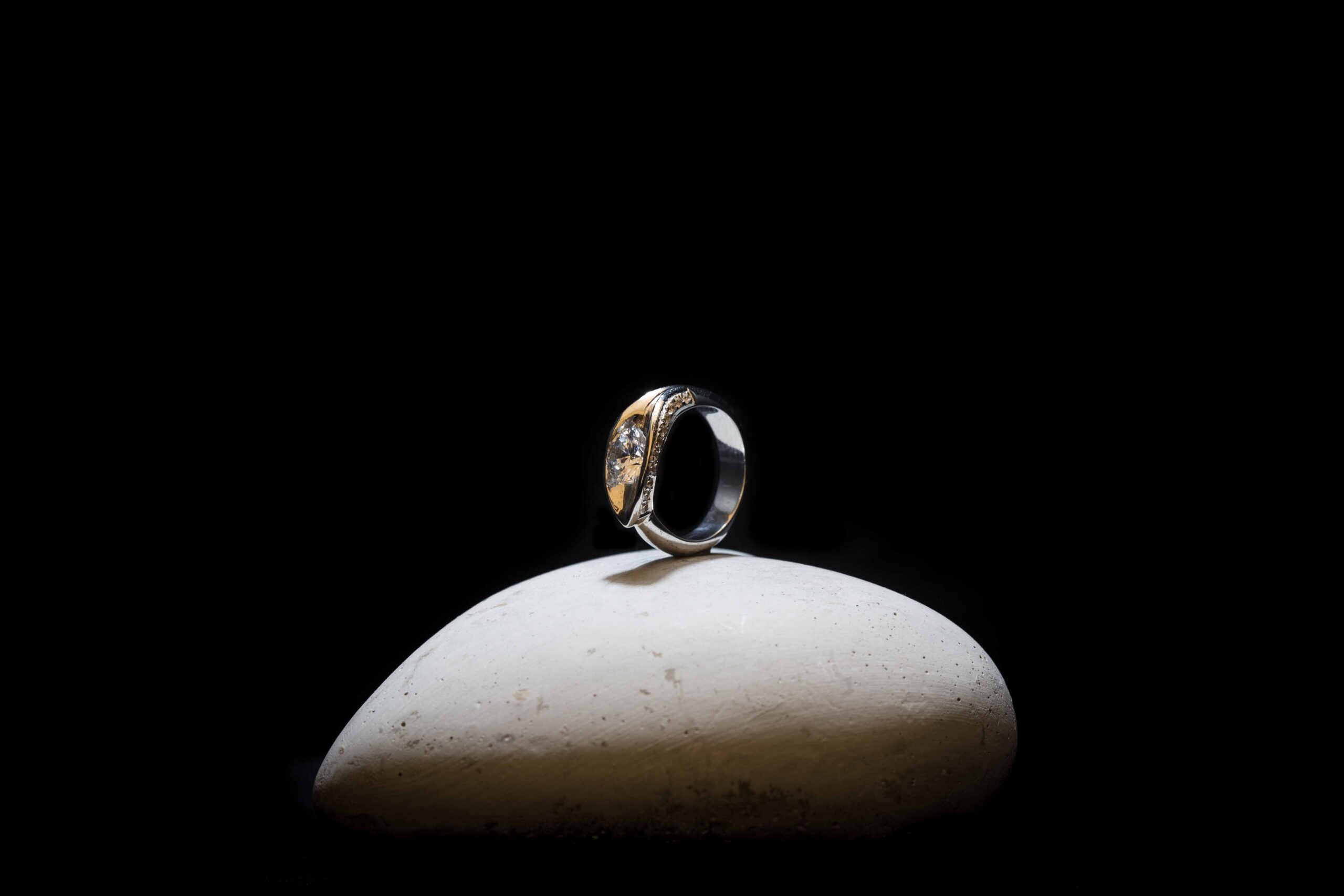 Silver Lily Moissanite Ring - 1ct solitaire